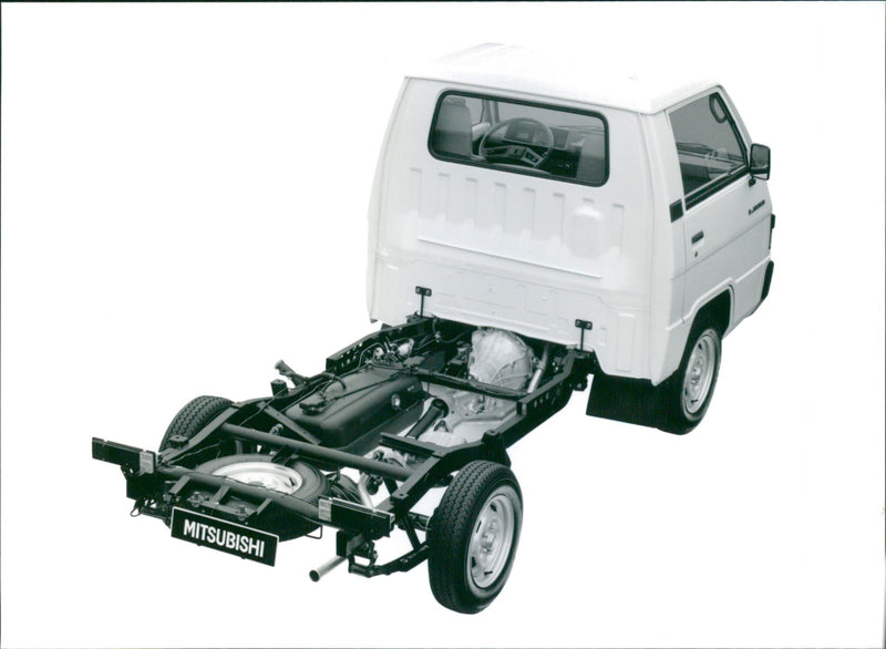 Mitsubishi van - Vintage Photograph