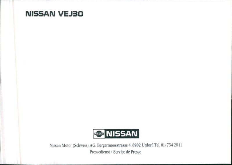 Nissan VEJ30 - Vintage Photograph