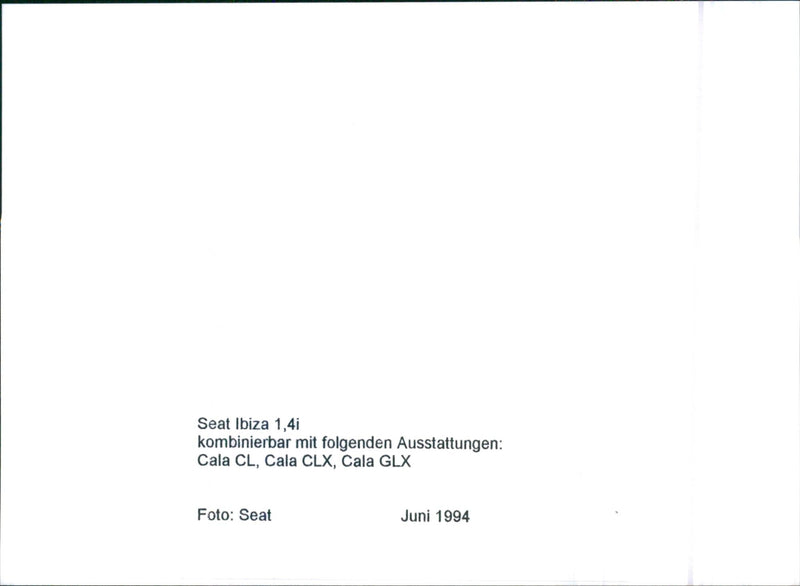 Seat Ibiza 1.4 - Vintage Photograph