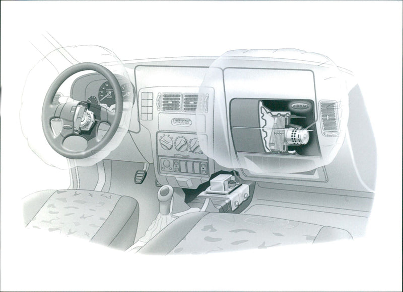 SEAT Airbag System - Vintage Photograph
