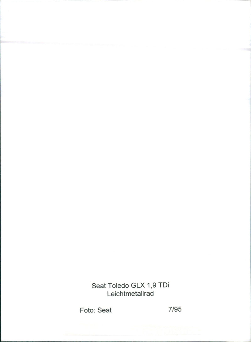 Seat Toledo GLX 1.9 TDi - Vintage Photograph