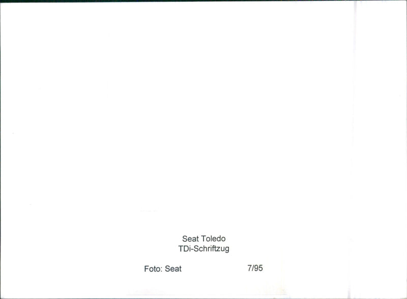 Seat Toledo 1995 - Vintage Photograph