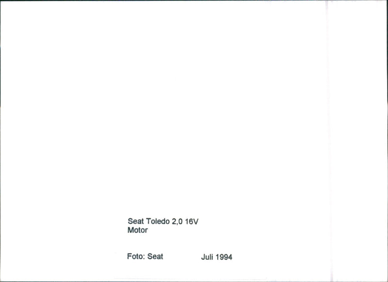 SEAT Toledo 2.0 16V 1994 - Vintage Photograph