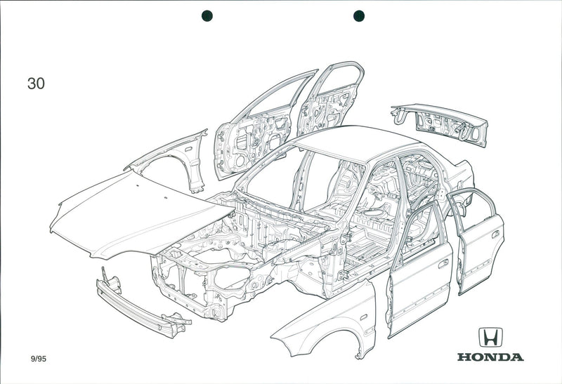 Honda Civic 1995 - Vintage Photograph