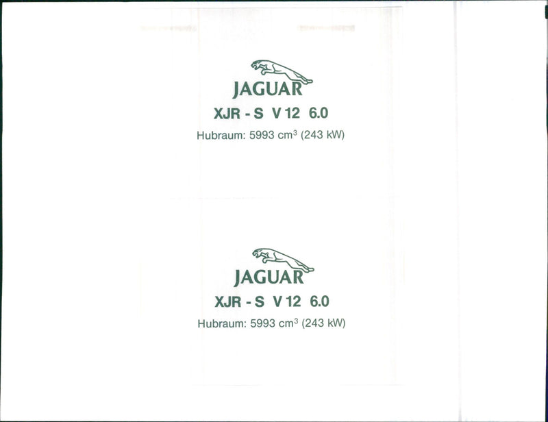 Jaguar XJR - S - Vintage Photograph