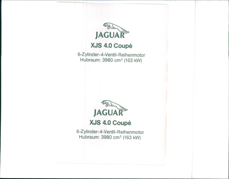 Jaguar XJS - Vintage Photograph