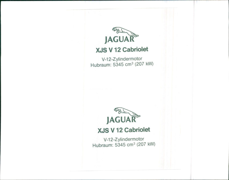 Jaguar XJS - Vintage Photograph