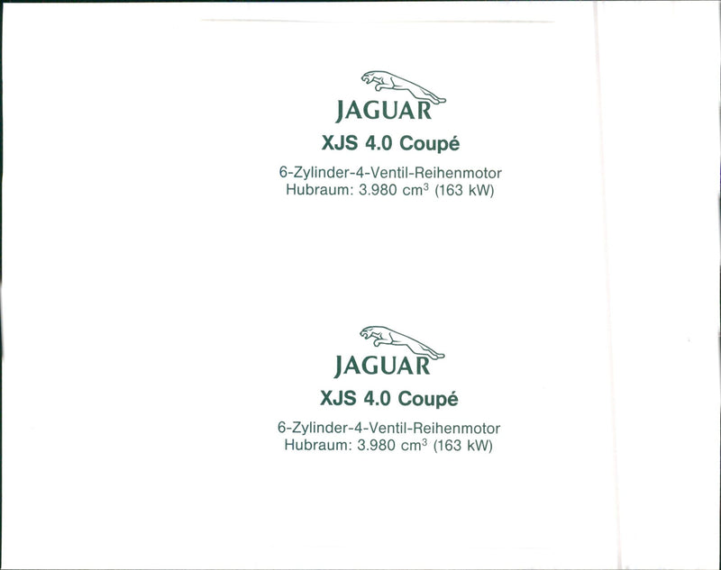 Jaguar XJS - Vintage Photograph