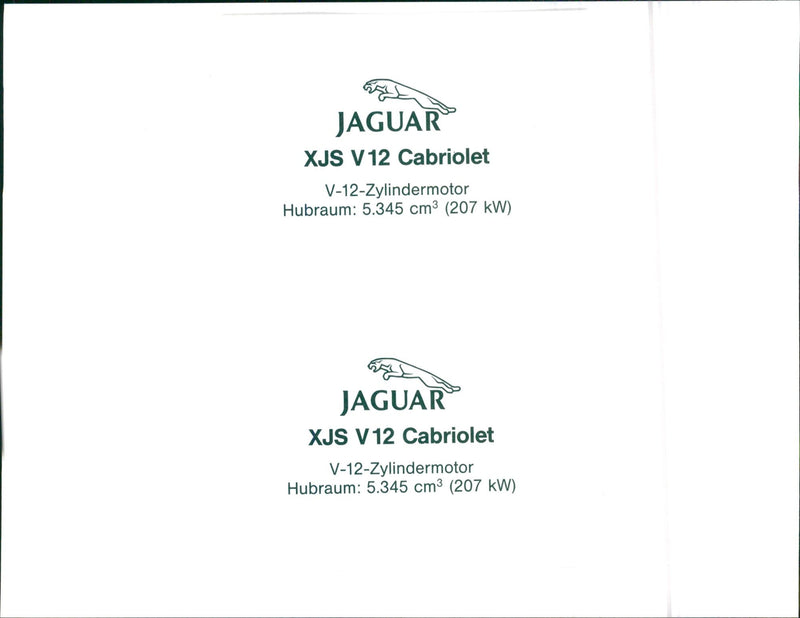 Jaguar XJS - Vintage Photograph