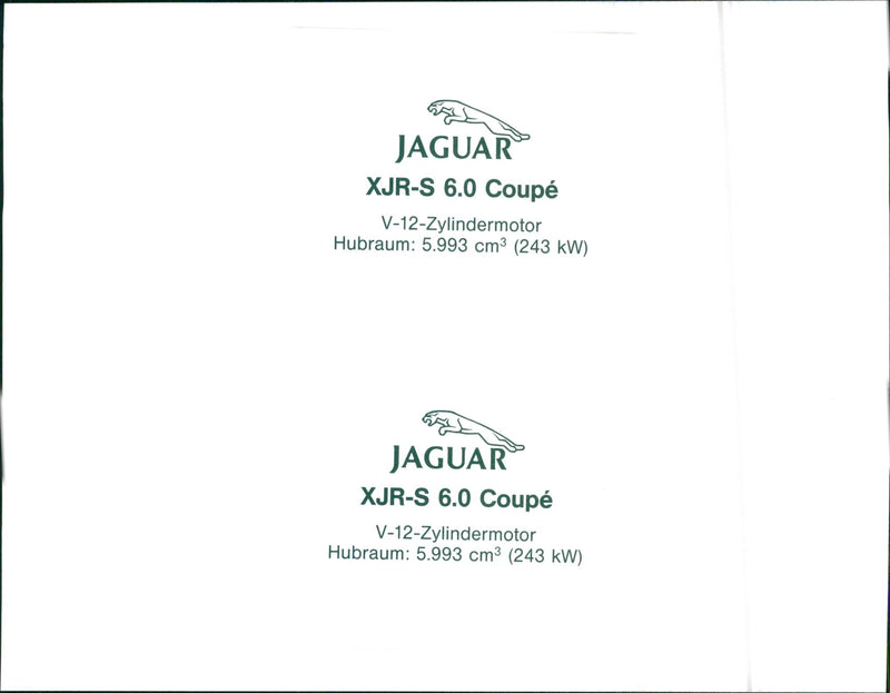 Jaguar XJR - S - Vintage Photograph