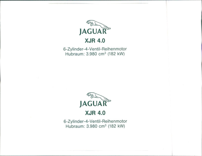 Jaguar XJR - Vintage Photograph