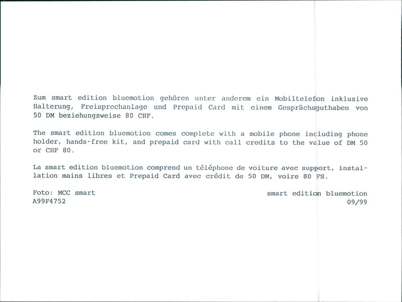 Smart Edition Bluemotion - Vintage Photograph