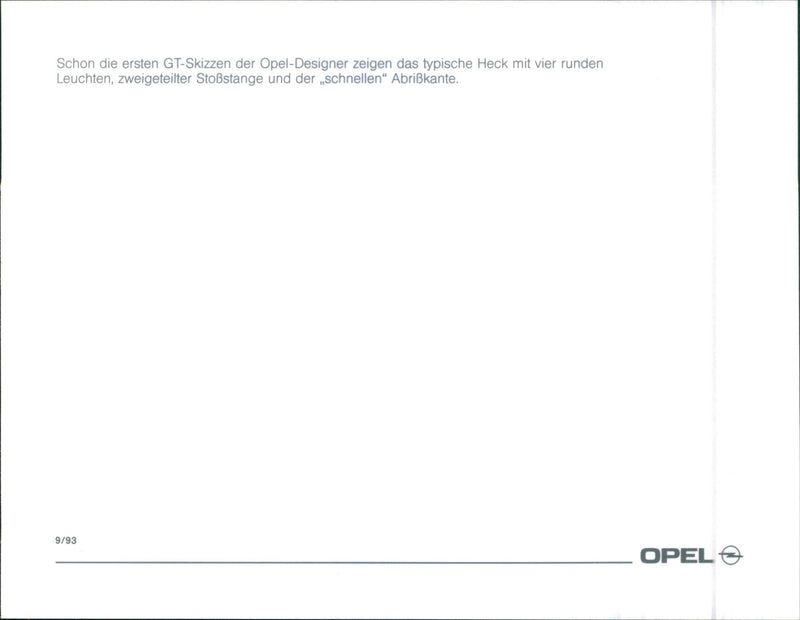 Opel GT - Vintage Photograph