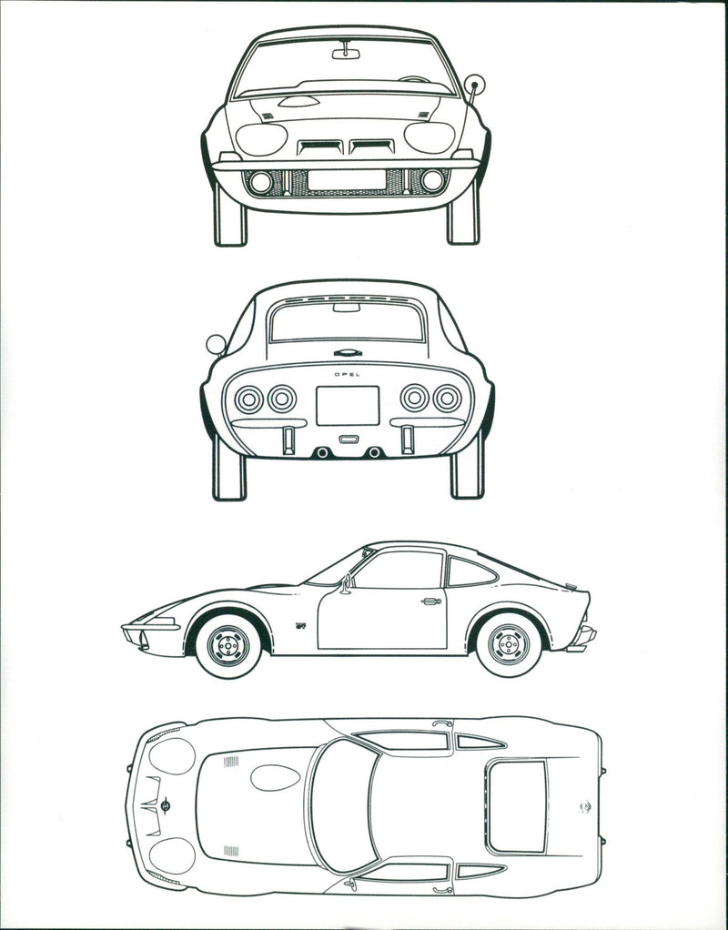 Opel GT - Vintage Photograph