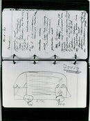 1947 Volkswagen Van Outlined by  Ben Pon - Vintage Photograph