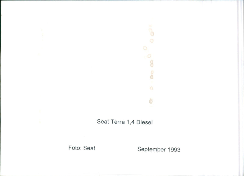 SEAT Terra 1993 - Vintage Photograph