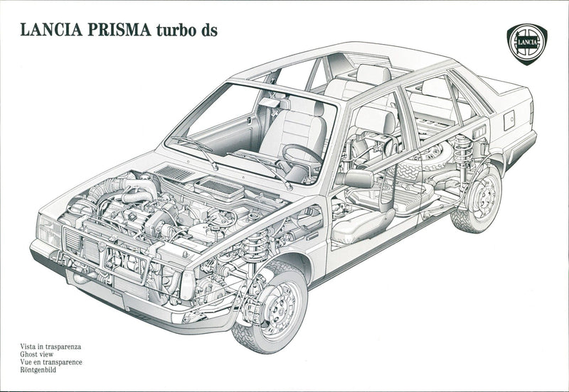 1985 Lancia Prisma turbo ds - Vintage Photograph