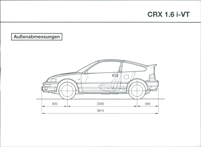 Honda CRX 1.6i-VT - Vintage Photograph