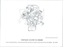 Chrysler 3.0 Liter V-6 Engine - Vintage Photograph