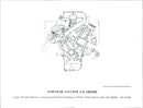 Chrysler 3.0 Liter V-6 Engine - Vintage Photograph
