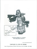 Chrysler 2.5 Liter EFI Engine - Vintage Photograph