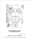 Chrysler 2.5 Liter EFI Engine - Vintage Photograph