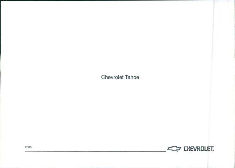 2000 Chevrolet Tahoe - Vintage Photograph