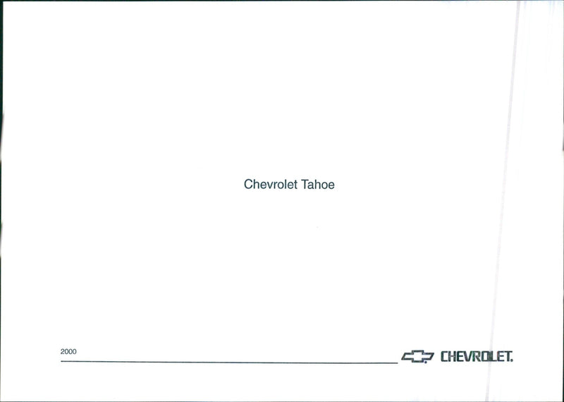 2000 Chevrolet Tahoe - Vintage Photograph