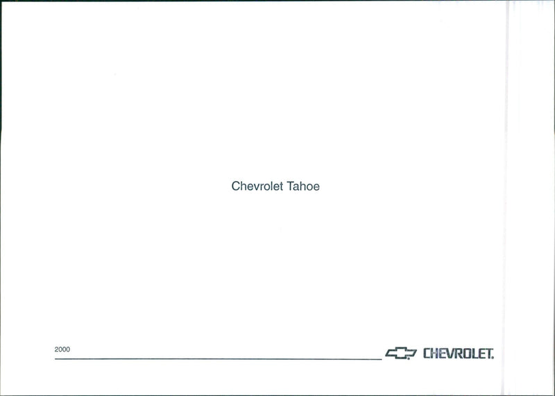 2000 Chevrolet Tahoe - Vintage Photograph