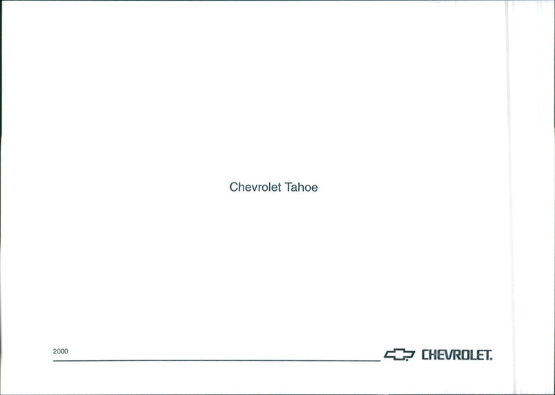 2000 Chevrolet Tahoe - Vintage Photograph