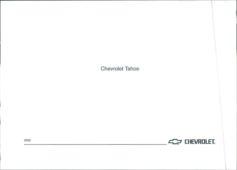2000 Chevrolet Tahoe - Vintage Photograph