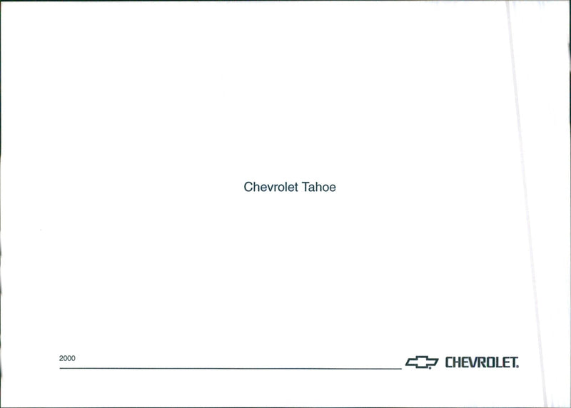 2000 Chevrolet Tahoe - Vintage Photograph