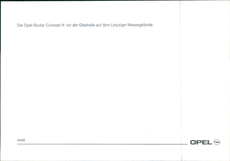 1999 Opel concept A - Vintage Photograph