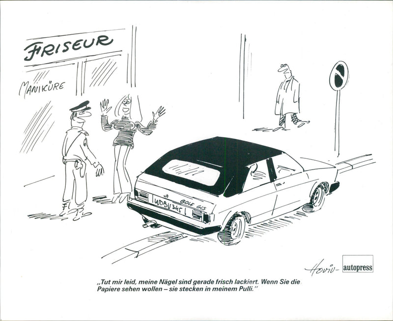 VW Golf GLS - Vintage Photograph