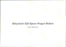 Mitsubishi GDI Space Wagon Motion - Vintage Photograph