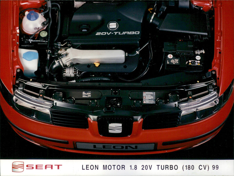 1999 Seat Leon Engine - Vintage Photograph