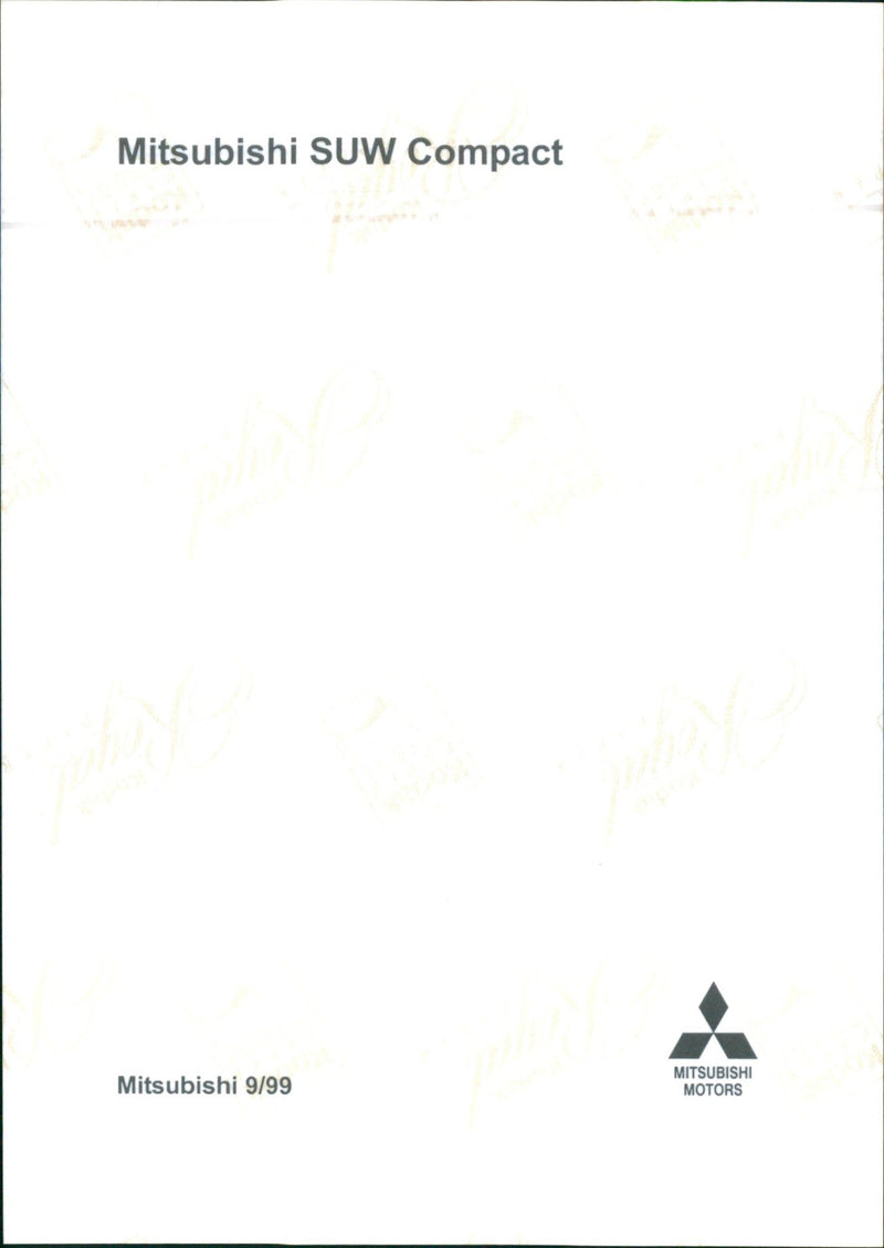 1999 Mitsubishi SUW Compact - Vintage Photograph