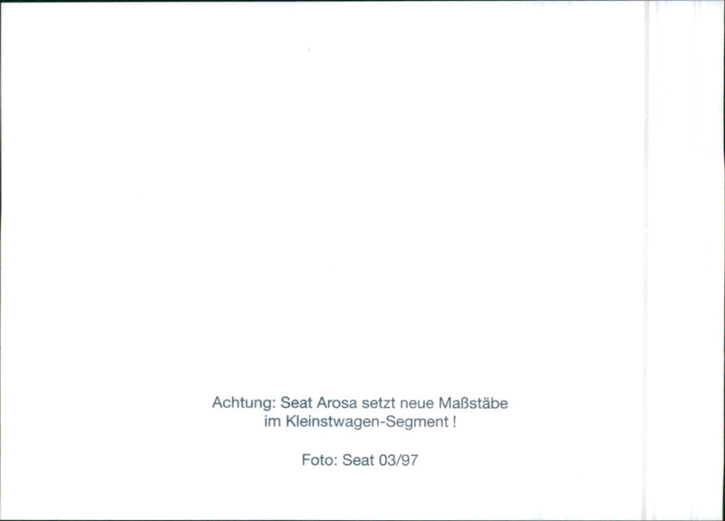 Seat Arosa - Vintage Photograph