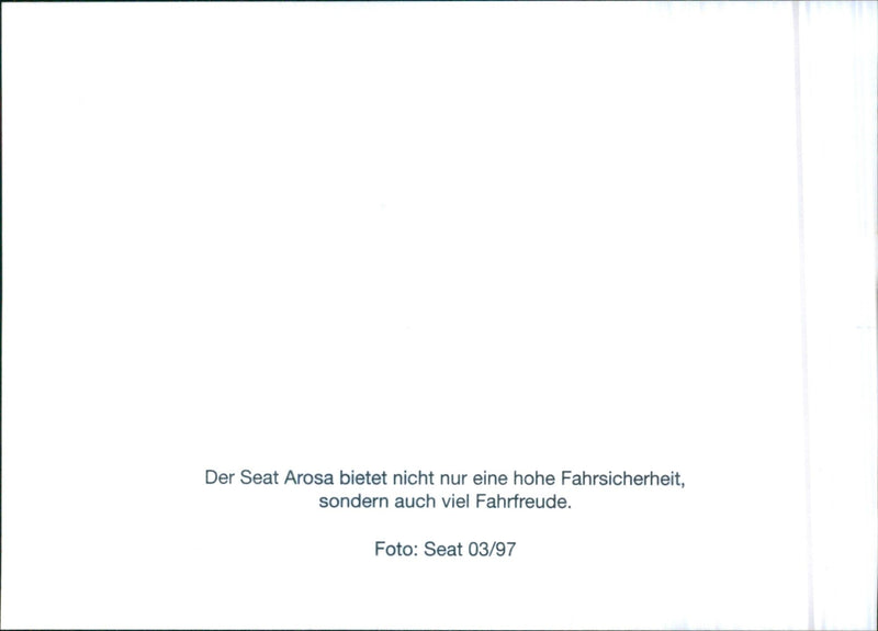 Seat Arosa - Vintage Photograph