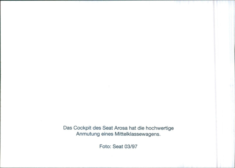 Seat Arosa - Vintage Photograph