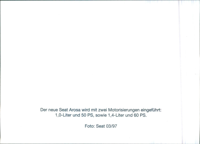 Seat Arosa - Vintage Photograph