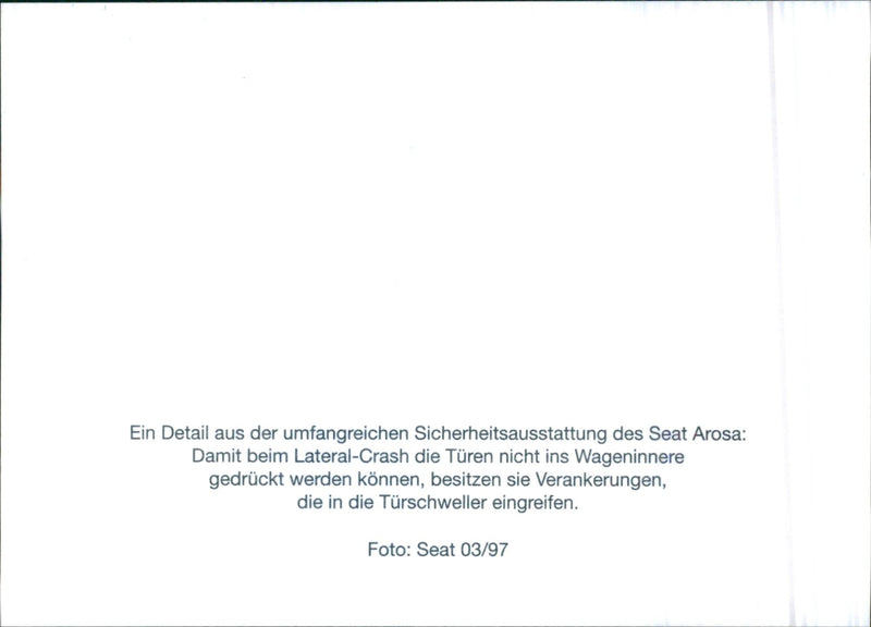 Seat Arosa - Vintage Photograph