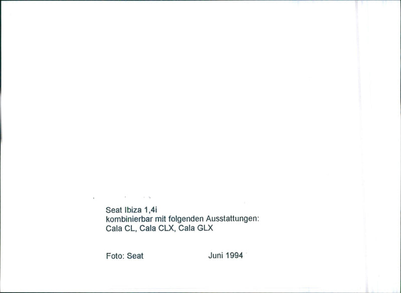 Seat Ibiza 1.4i - Vintage Photograph