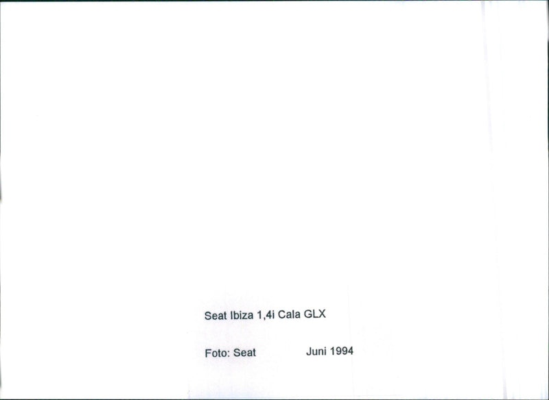 Seat Ibiza 1.4i Cala GLX - Vintage Photograph
