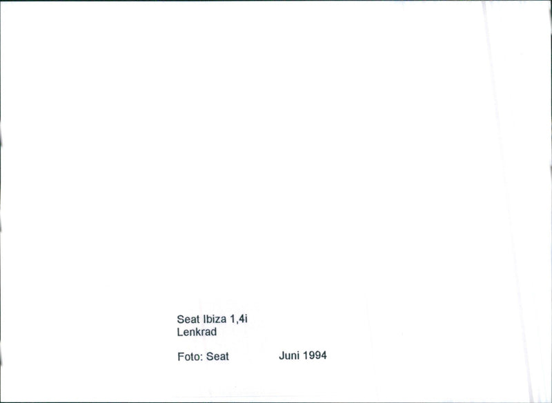 Seat Ibiza 1.4i steering wheel - Vintage Photograph