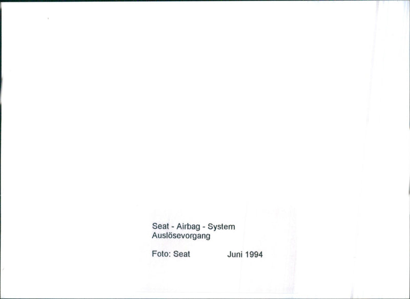 Airbag deployment process - Vintage Photograph