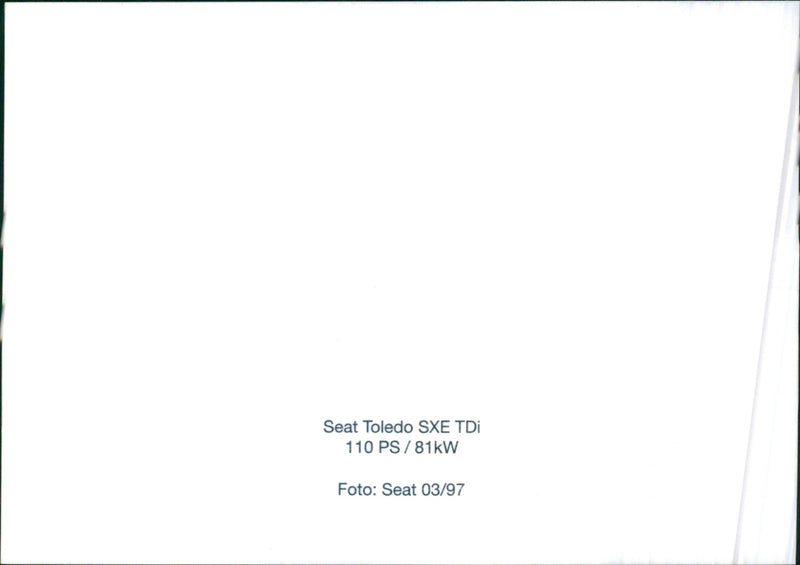 Seat Toledo SXE TDi - Vintage Photograph