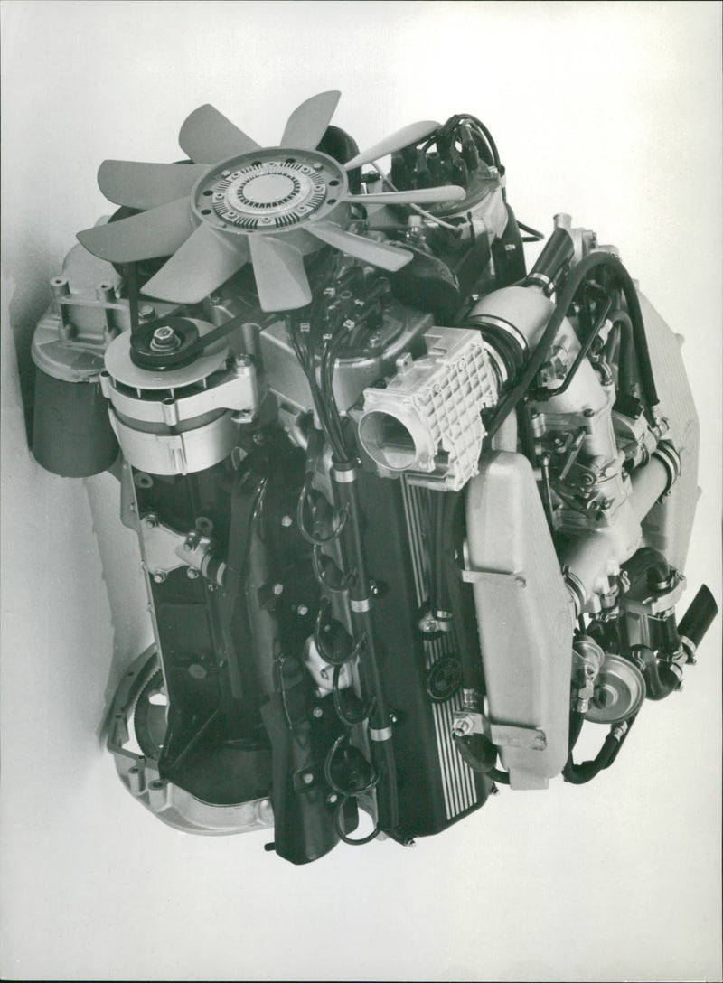 BMW  V-12 Engine - Vintage Photograph