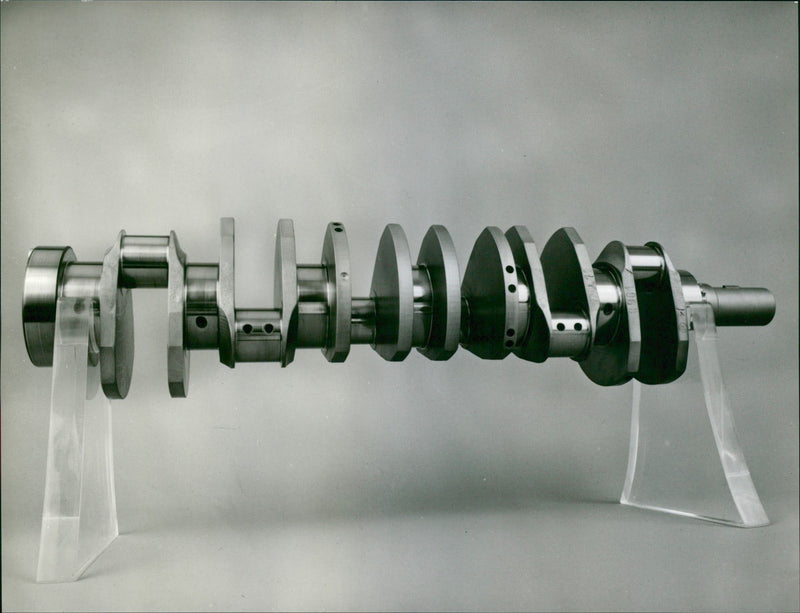 BMW 750 iL Engine Parts - Vintage Photograph