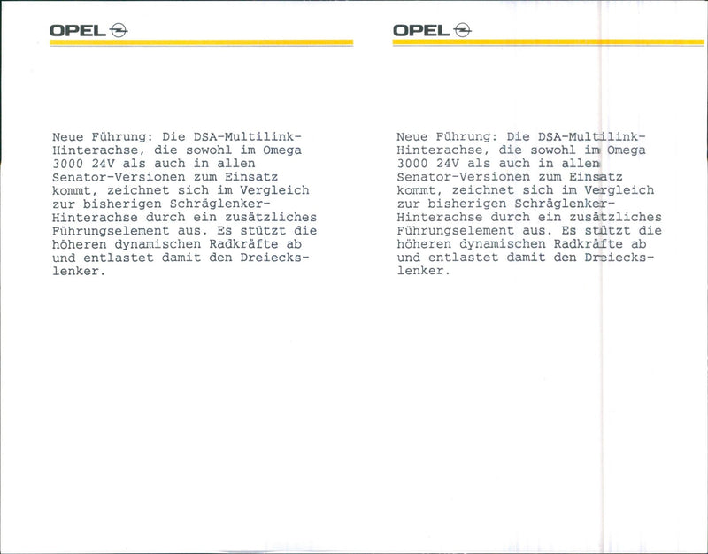 Opel 1990 - Vintage Photograph